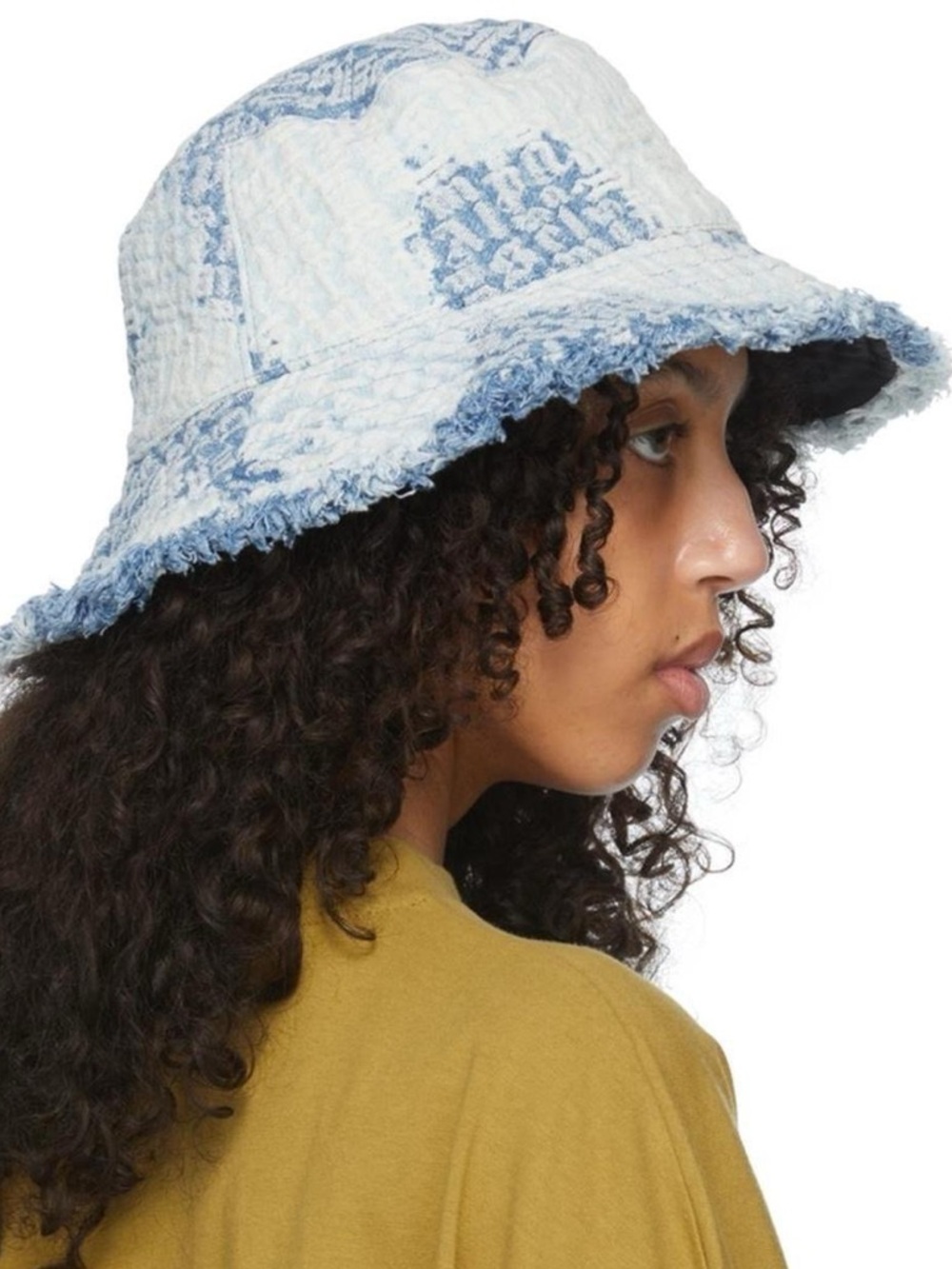 Palm Angels denim bucket hat